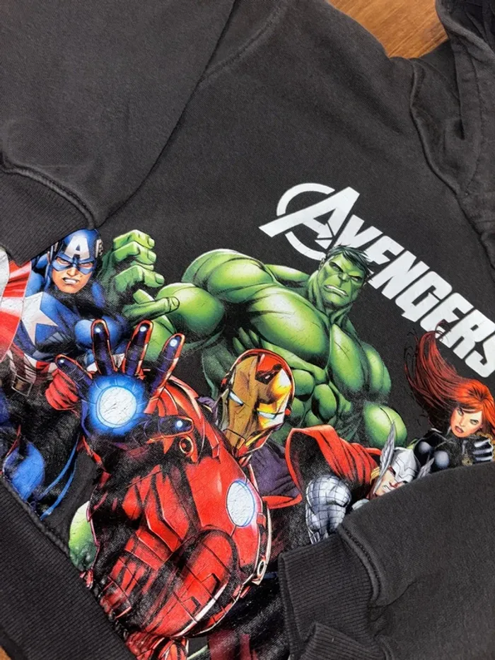 Pull à capuche Marvel H&M 2/4 ans - photo numéro 2