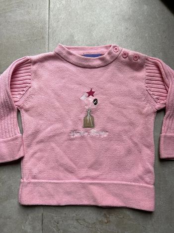 Pull fille bébé rose 23 mois