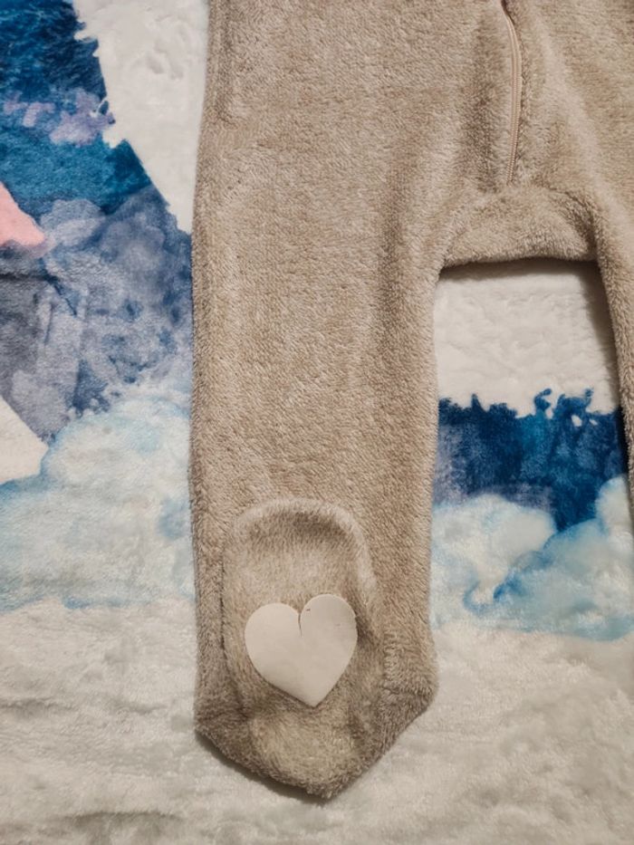 Surpyjama hibou / chouette beige kiabi 18 mois 77/82 cm - photo numéro 7