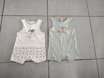 Lot de 2 combishort Orchestra T.12 M