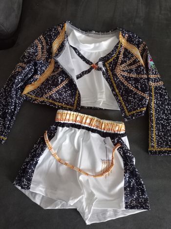 Ensemble veste short haut kpop k-pop demon hunters hunter 3/4 ans