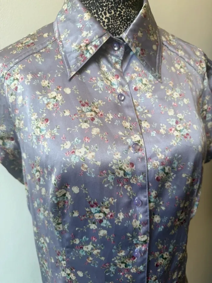 Chemise Lynn Adler – 100 % soie – Taille L - photo numéro 2