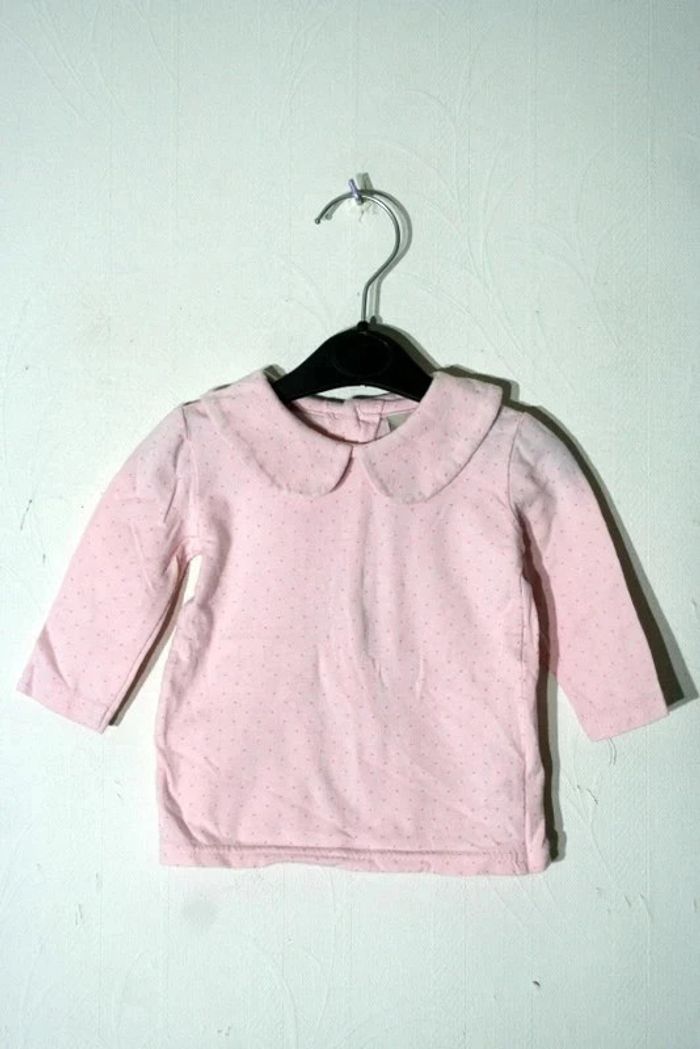 Polo rose clair à pois In Extenso 3m