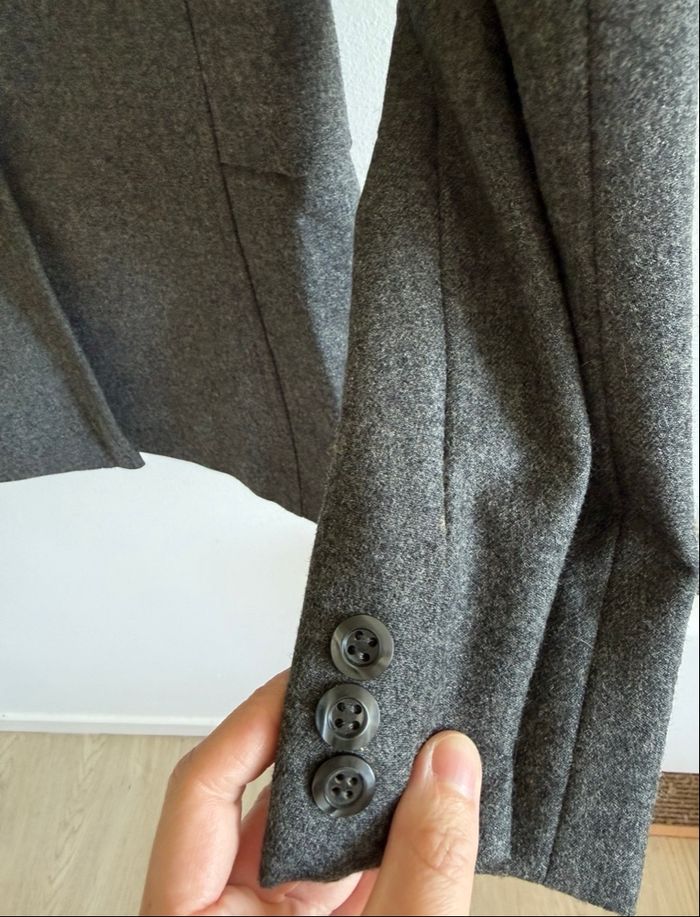 Blazer gris avec boutons - boutique indépendante Taille 38 M - comme neuf - photo numéro 4