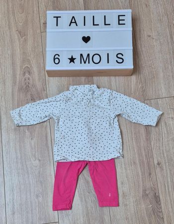 Ensemble bébé fille 6 mois