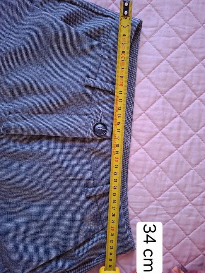 Pantalon gris habillé - Benetton - T. 34 - photo numéro 6