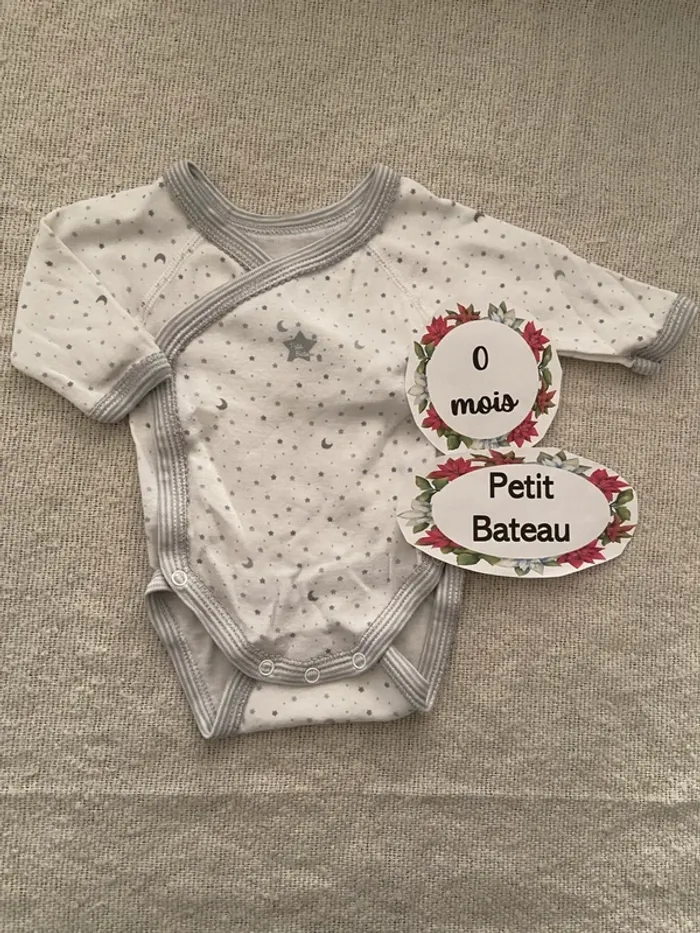 Body croisé cache cœur petit bateau