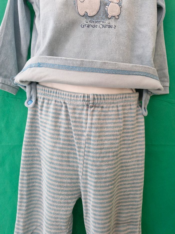Pyjama 2 pièces ours & rayures 3 ans Tissaia - photo numéro 7