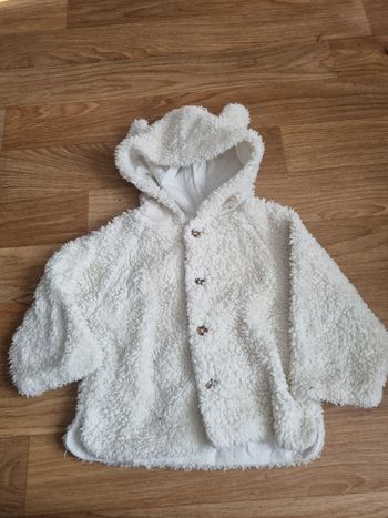 Veste à capuche pelucheuse "Ours" - LC Kids - 18 mois