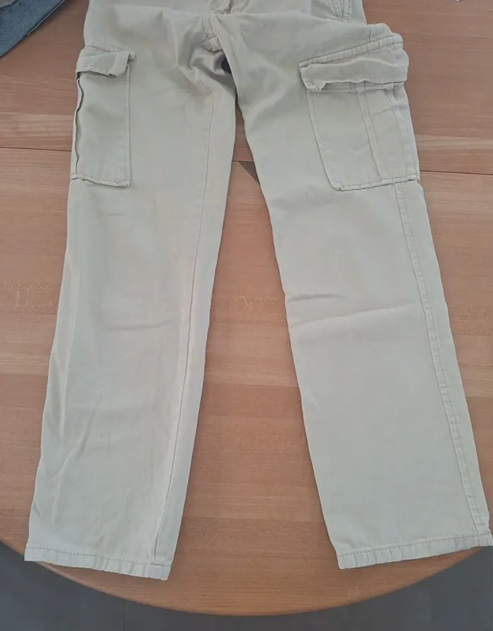 Jean pantalon beige cargo Jennyfer S 36 - photo numéro 6