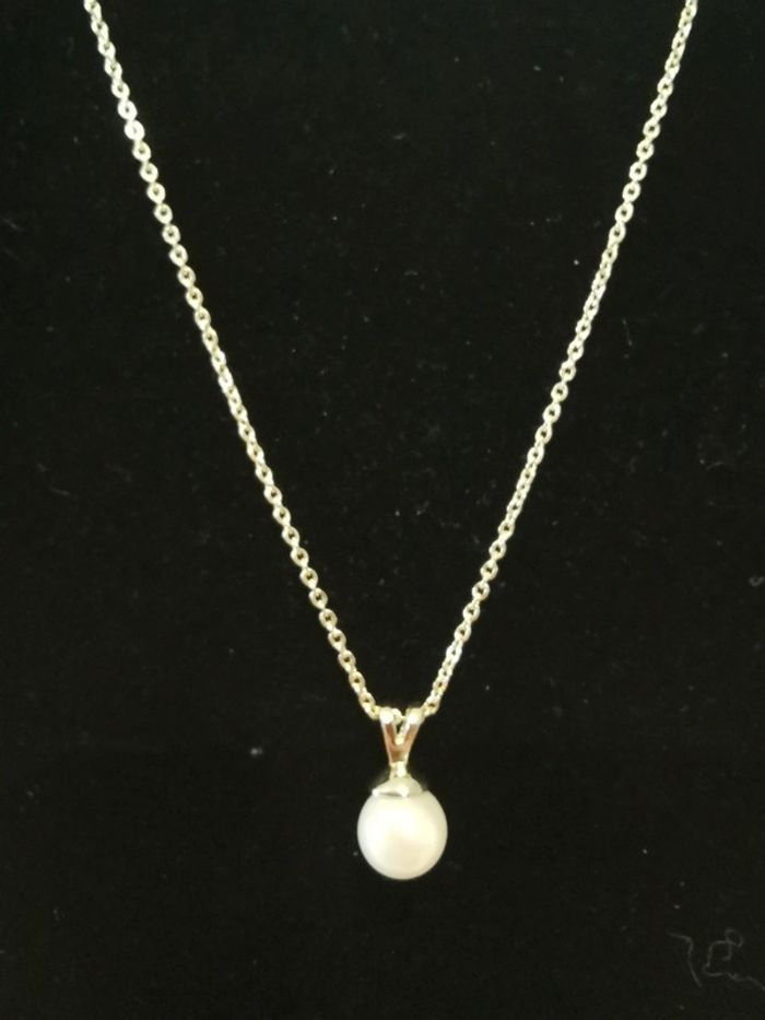 Collier. Perle d'eau douce. - photo numéro 3