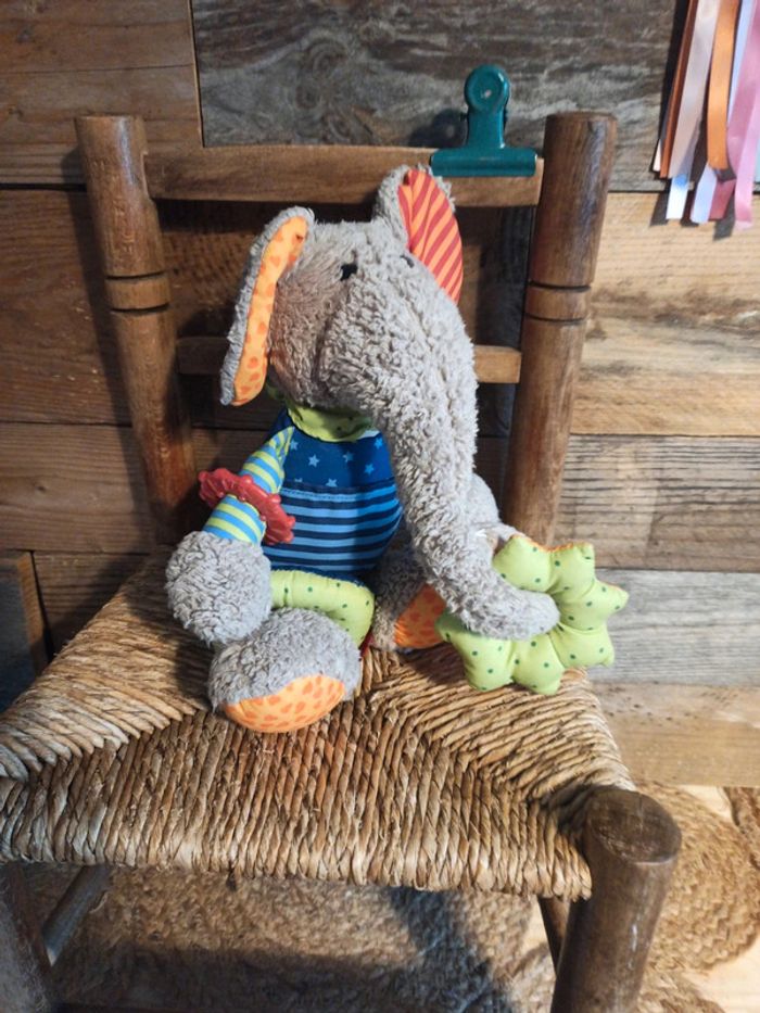 Peluche éléphant activité sigikid tbe - photo numéro 6
