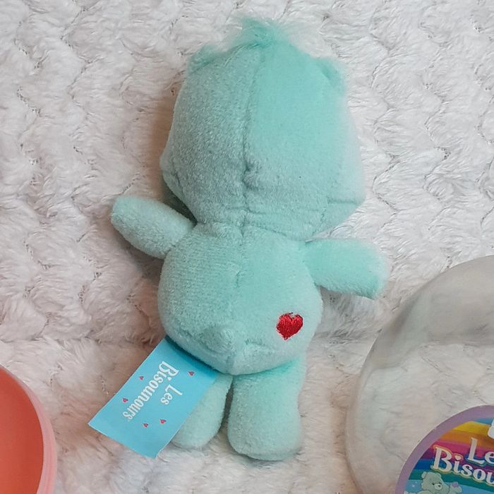 Vtg Care Bears gros taquin 2004 Mini Plush Wish CareBear in Plastic Easter Egg New - photo numéro 4