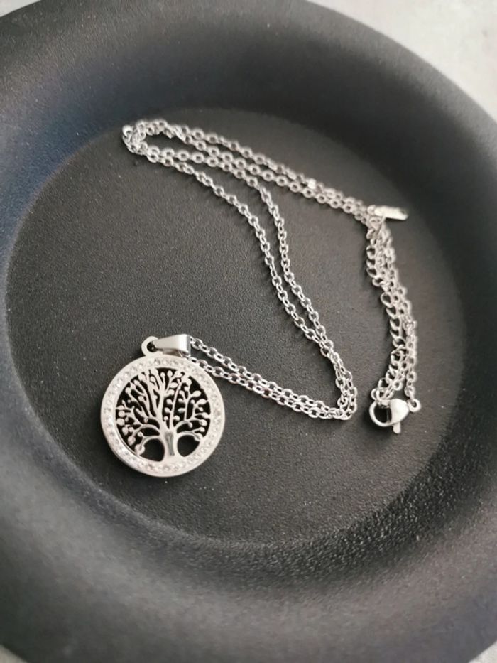 Collier et pendentif spirituel arbre de vie