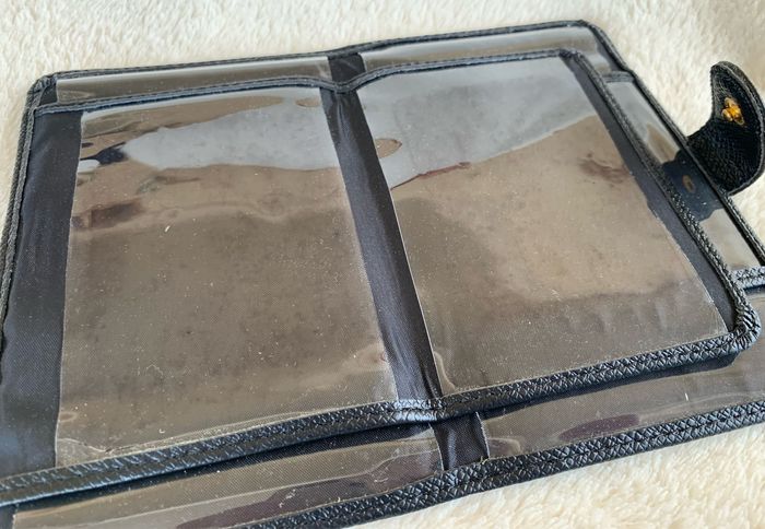 Lot 2 portefeuilles noir simili cuir texturés - photo numéro 10