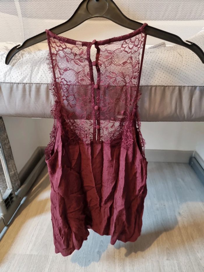 Top débardeur Bordeaux taille xs - photo numéro 5