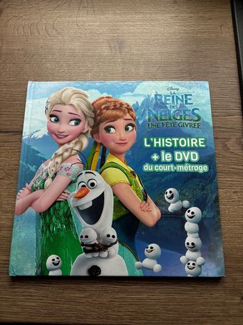 Livre la reine des neiges l’histoire et le DVD
