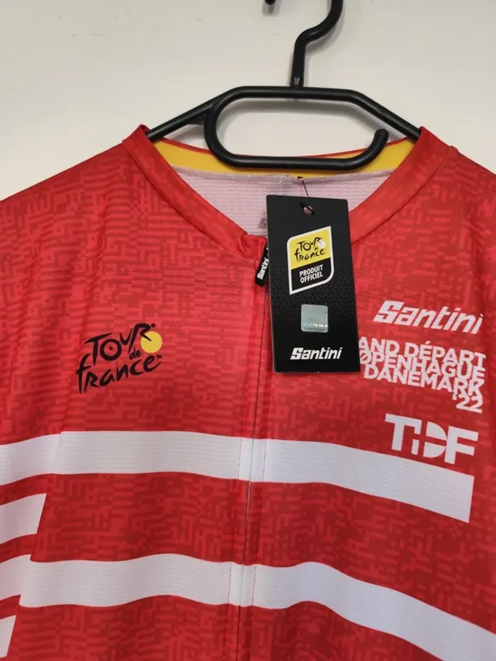 Maillot de Cyclisme Santini Tour de France 2022 Copenhagen - photo numéro 2
