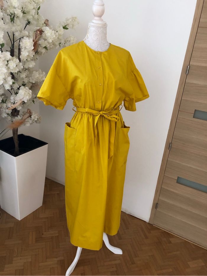 Robe jaune Zara neuve taille S - photo numéro 3