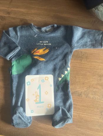 Pyjama velours 1 mois