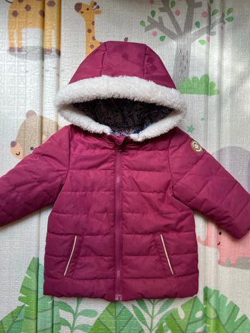 Manteau/ doudoune réversible avec capuche