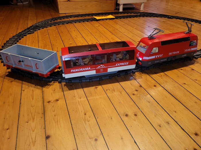 Très beau train  🚉 Playmobil 4010, complet sans boite + wagon panorama express 6342 - photo numéro 9