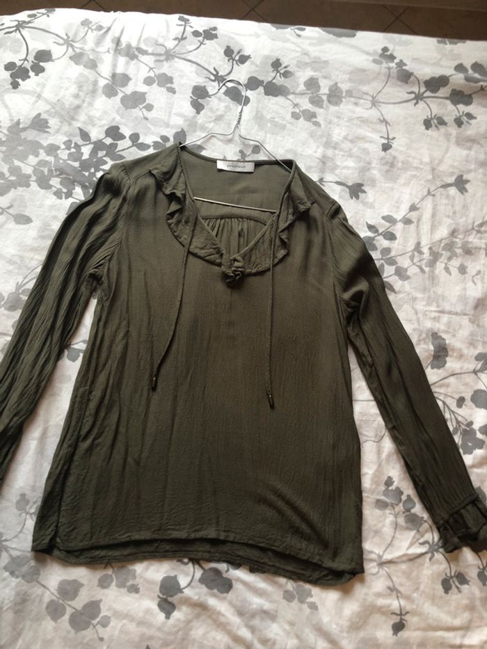 Blouse kaki Promod 36 - photo numéro 2