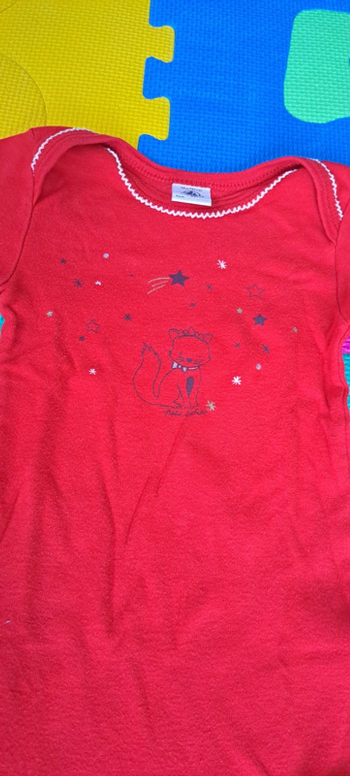 Lot de 4 bodies ml (3 Petit Bateau + 1 Absorba) 18m - photo numéro 3