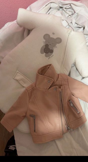 Nid d’ange + veste semi cuir