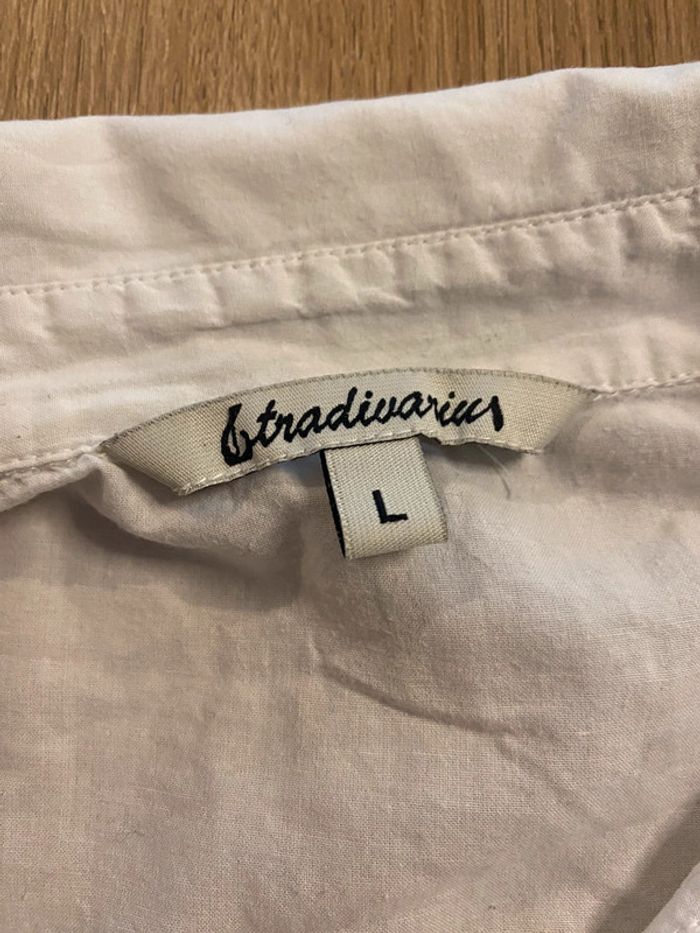 Chemise blanche stradivarius taille L - photo numéro 2