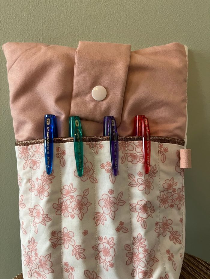 Pochette carnet avec rangement stylos - photo numéro 5