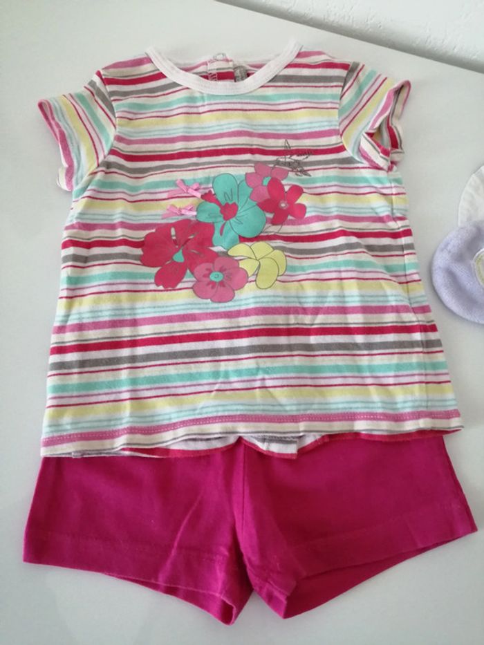 Ensemble short et T shirt 6 mois - photo numéro 3