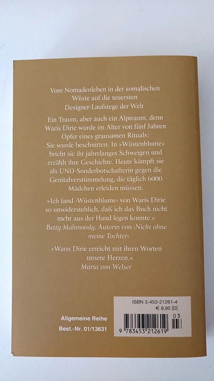 Buch : Wüstenblume Waris Dirie - Livre en allemand - photo numéro 2