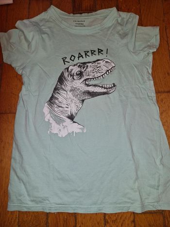 Tee shirt primark 10/11 ans 146 cm dinosaure