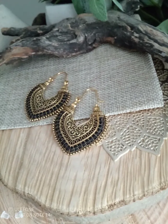 Boucles d'oreilles bohèmes orientales - photo numéro 3
