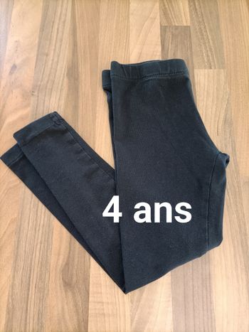 Legging noir 4 ans Tissaia 