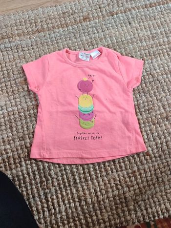 T-shirt fille 3 mois