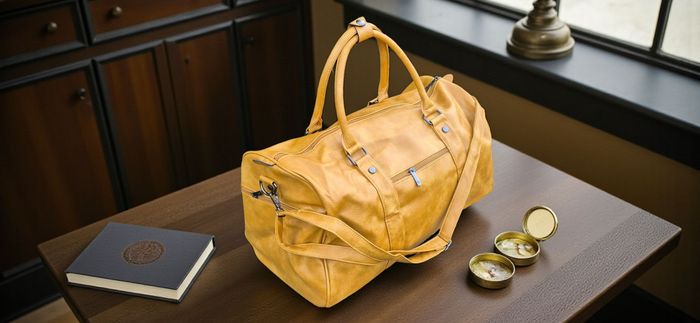 Sac de voyage en cuir pu lisse haute qualitie - photo numéro 6