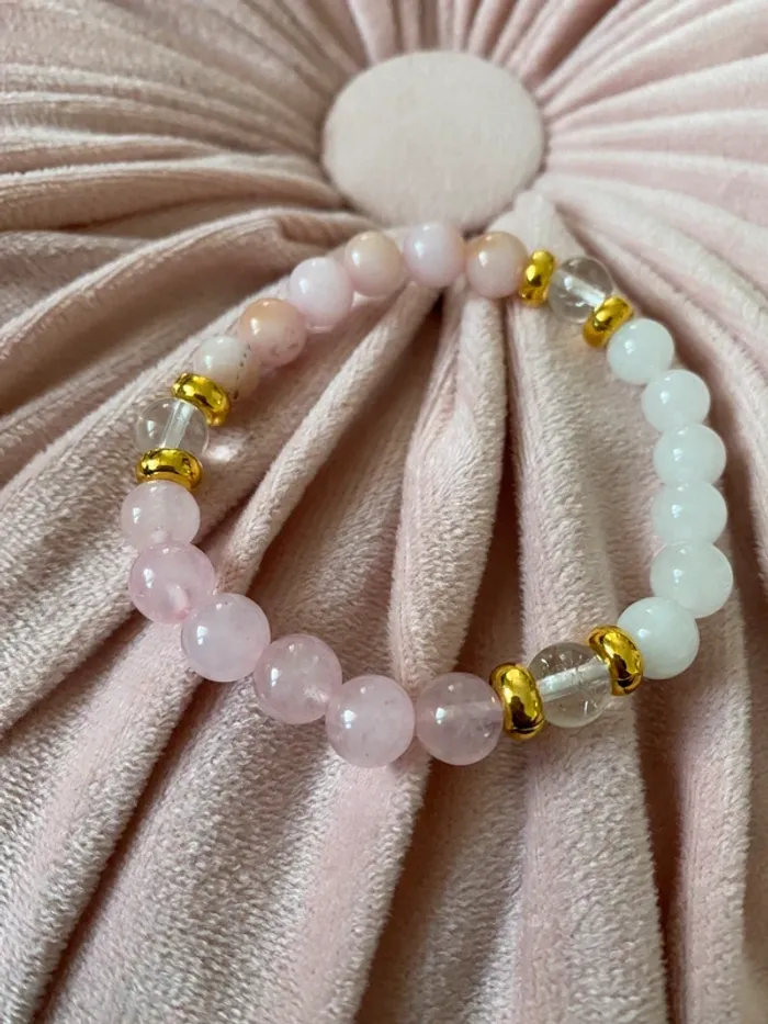 Quartz bracelet en pierre naturelles lithoterapie méditation