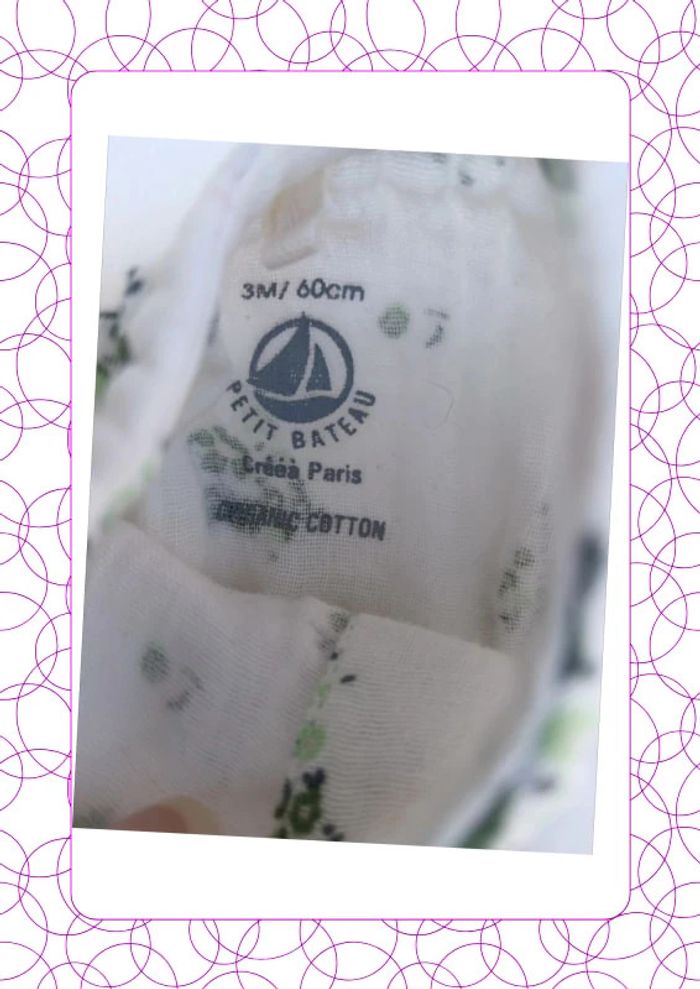 Ensemble 3 mois Petit Bateau - photo numéro 2