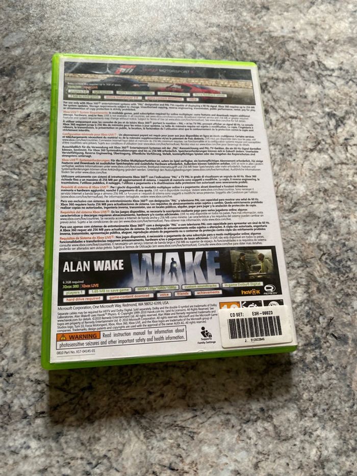 forza motorsport 3 Alan wake double pack Xbox 360 - photo numéro 5