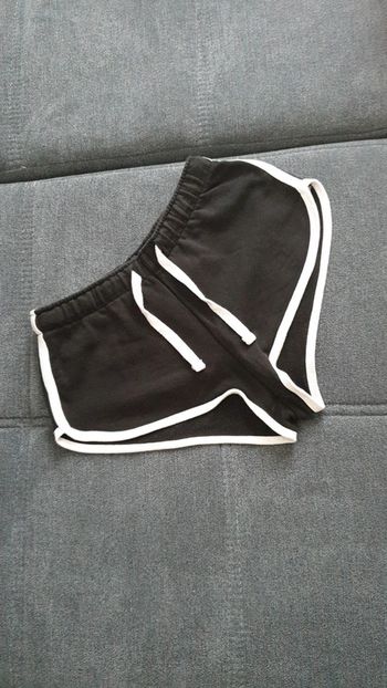 Short en coton noir et blanc taille XXS