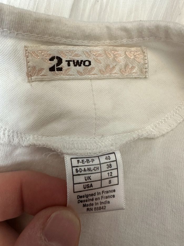 Robe blanche 2Two Taille 40 - photo numéro 3