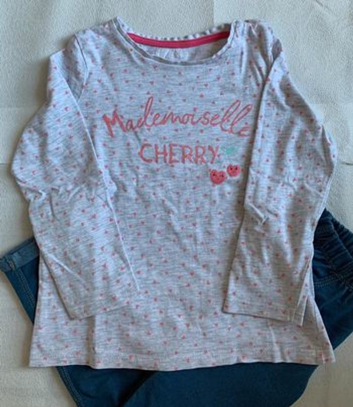 Lot de deux t-shirt manches longues et Tregging en 3-4 ans - photo numéro 3
