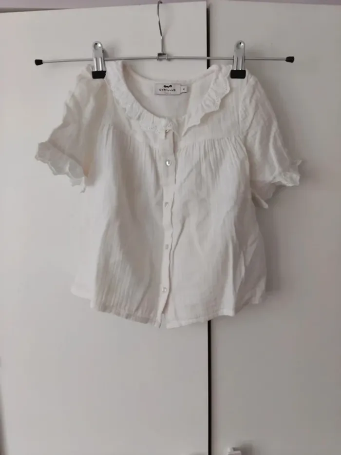Blouse Cyrillus t6ans 100%coton - photo numéro 3
