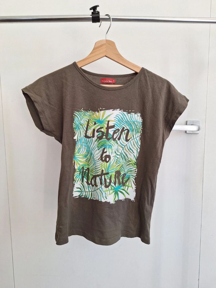 T-shirt kaki enfant fille 16 ans Tissaia femme S - photo numéro 3