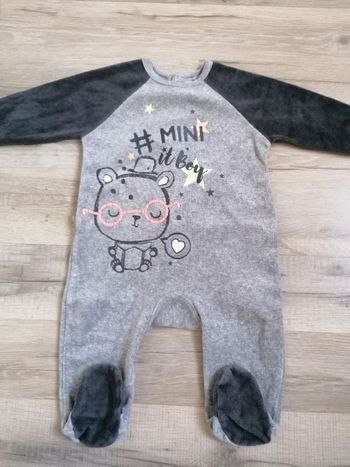 Pyjama velours 6 mois