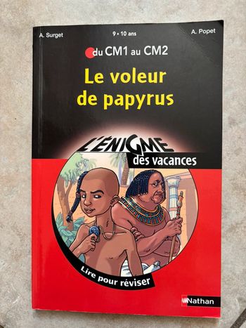 Livre l’énigme des vacances
