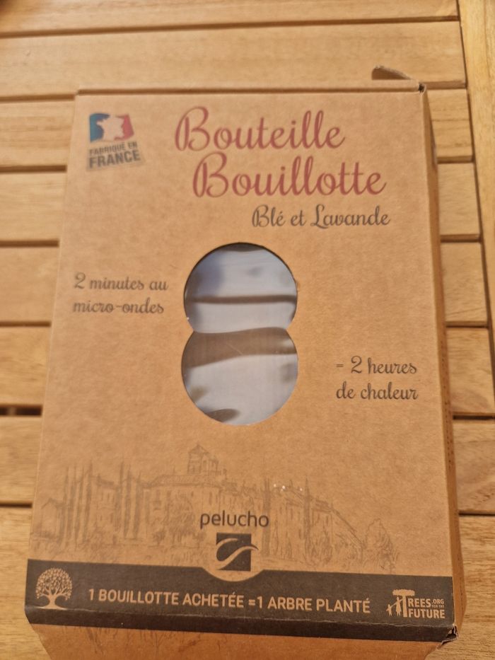 Bouillotte pelucho bouteille verte et rose - photo numéro 3