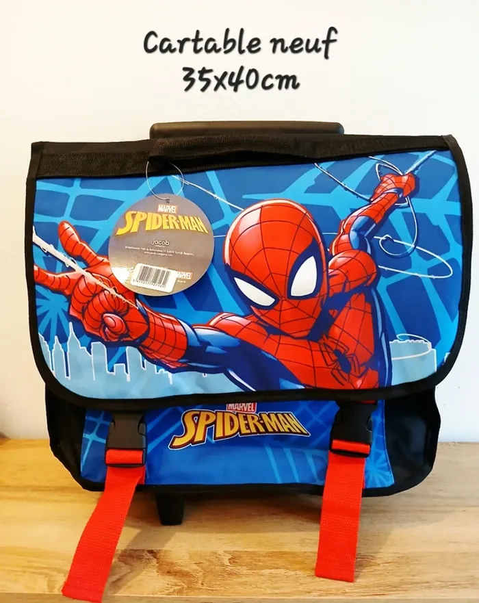 Marvel Spiderman Cartable à roulettes 35x40cm